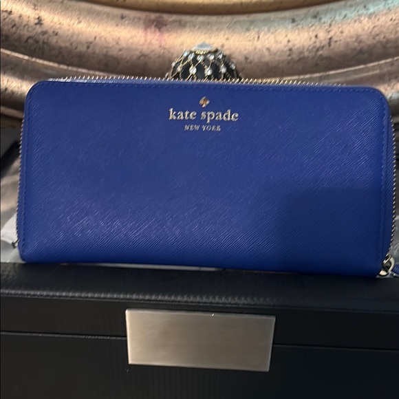 Kate Spade Royal Blue Wallet - Picture 1 of 3